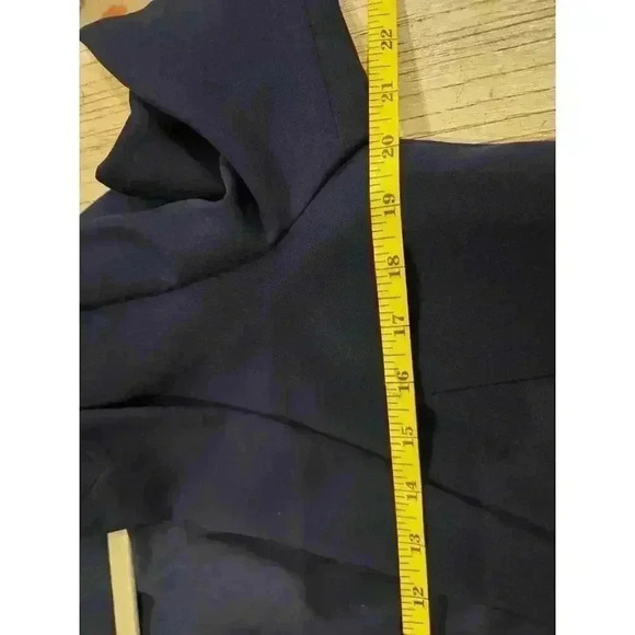 Conbipel Women's Navy Blue One-Button Blazer Size 46 Stretch Italy L - Picture 8 of 10